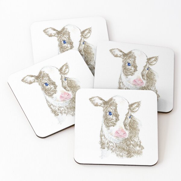 Item preview, Cow with deep blue eyes designed and sold by wooduwoodu.