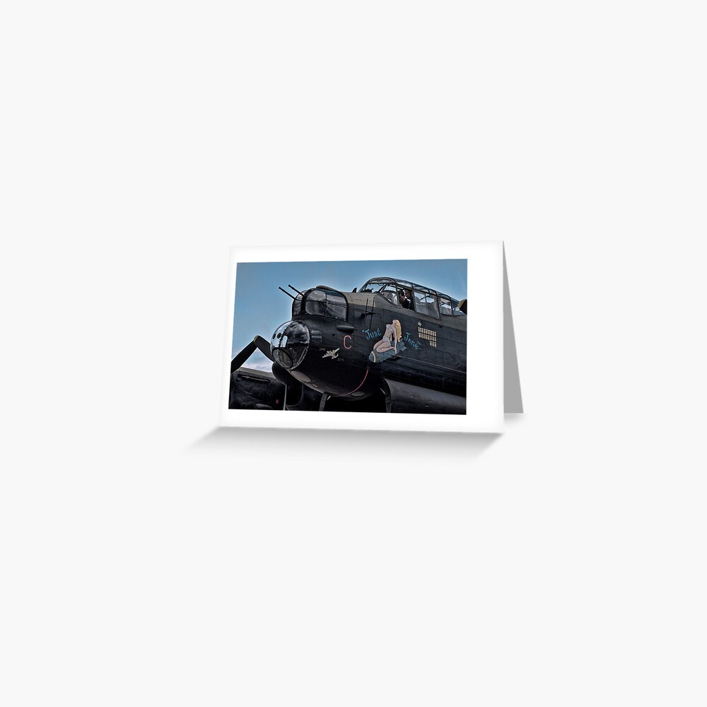 Lancaster Bomber 'Just Jane' Greeting Card