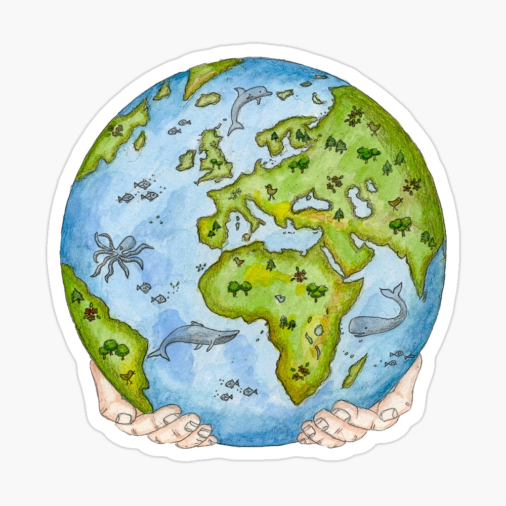 Our Earth In Your Hands Poster By Riedesigned Redbubble