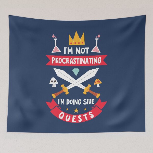 Item preview, I'm Not Procrastinating I'm Doing Side Quests - Funny RPG Gamer designed and sold by azmndesigns.