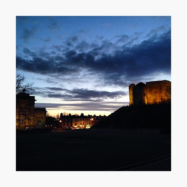 Clifford's Tower at Night Photographic Print
