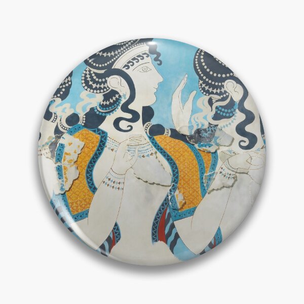 Item preview, Minoan Fresco Ladies in Blue Knossos designed and sold by ClassicalGreece.