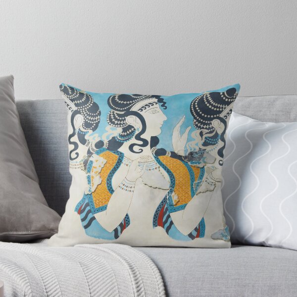 Item preview, Minoan Fresco Ladies in Blue Knossos designed and sold by ClassicalGreece.