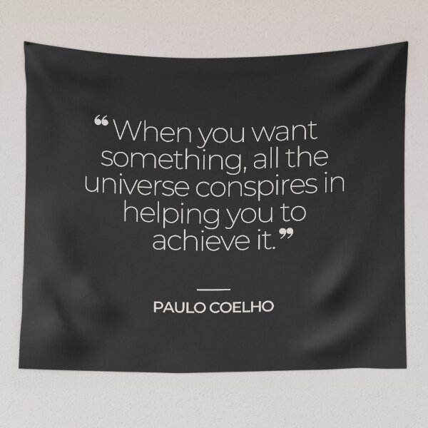Item preview, Paulo Coelho Inspirational Quotes designed and sold by TonsPOD.