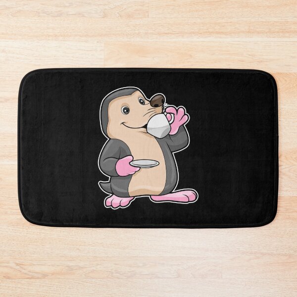 Item preview, Mole with Cup of Coffee & Saucer designed and sold by Snabdesign84.