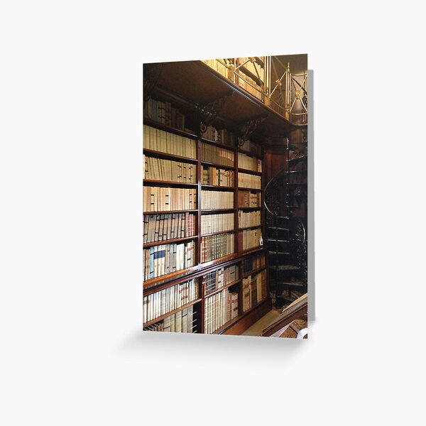 Library, Sudbury Hall Greeting Card