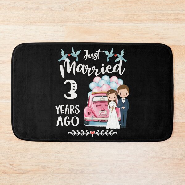 Item preview, Just Married 3 Years Ago designed and sold by ErnestRGamache.