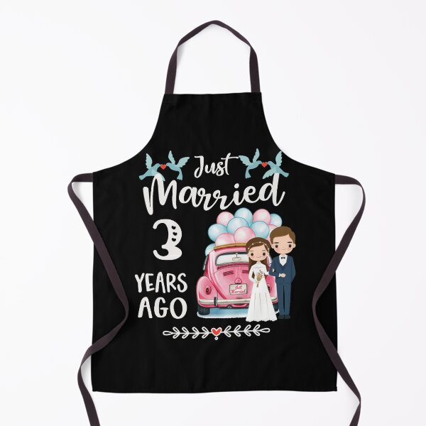 Item preview, Just Married 3 Years Ago designed and sold by ErnestRGamache.
