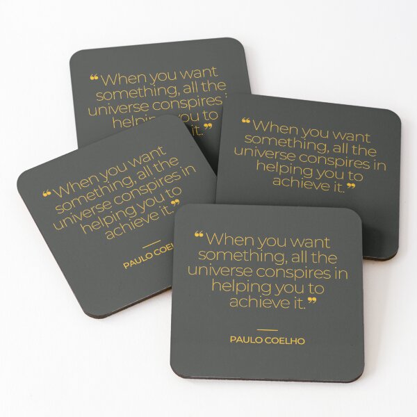 Item preview, Paulo Coelho Inspirational Quotes designed and sold by TonsPOD.