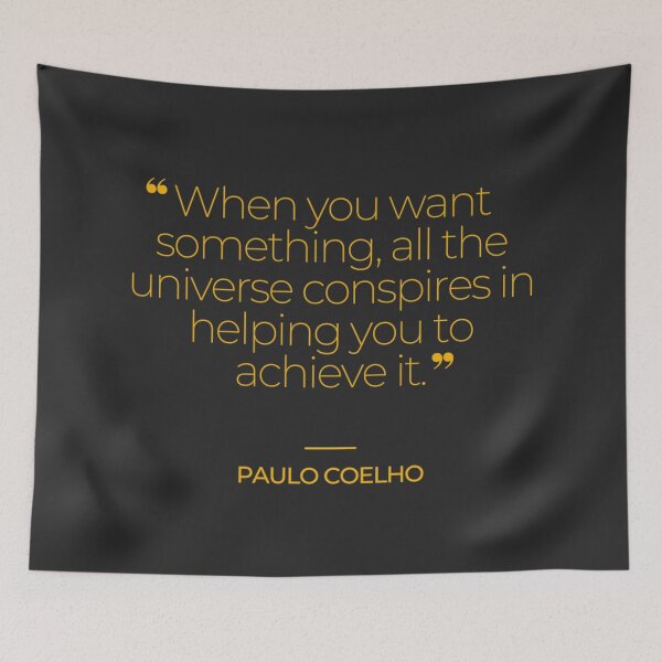 Item preview, Paulo Coelho Inspirational Quotes designed and sold by TonsPOD.