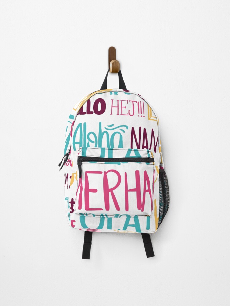 Thumbnail 1 of 3, Backpack, Words Pattern designed and sold by EVERTEESLOVER.