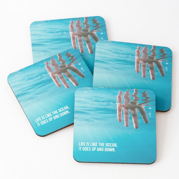 Item preview, life is like the ocean. it goes up and down designed and sold by Dabbahdesigns.