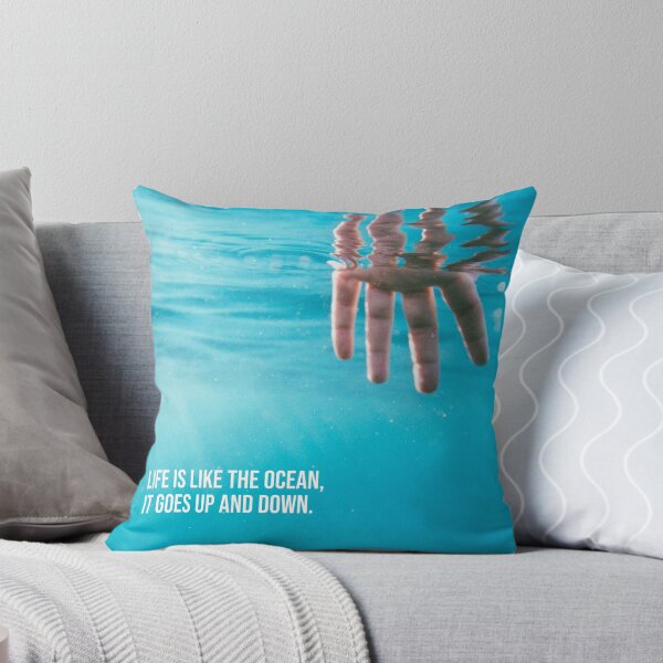 Item preview, life is like the ocean. it goes up and down designed and sold by Dabbahdesigns.