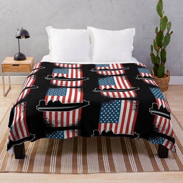 Item preview, Fishing Boat, Vintage American Flag, Bass Fisherman     designed and sold by CharJens.