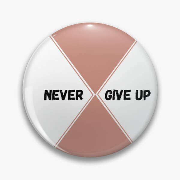 Item preview, never give up designed and sold by zamarad8.