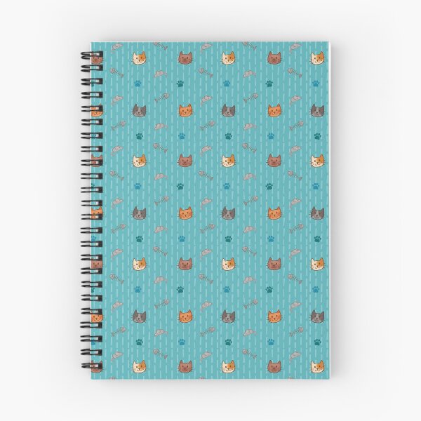 Item preview, Cute Cat Pattern in Blue designed and sold by ArtofJoeyEllson.