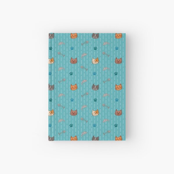 Item preview, Cute Cat Pattern in Blue designed and sold by ArtofJoeyEllson.
