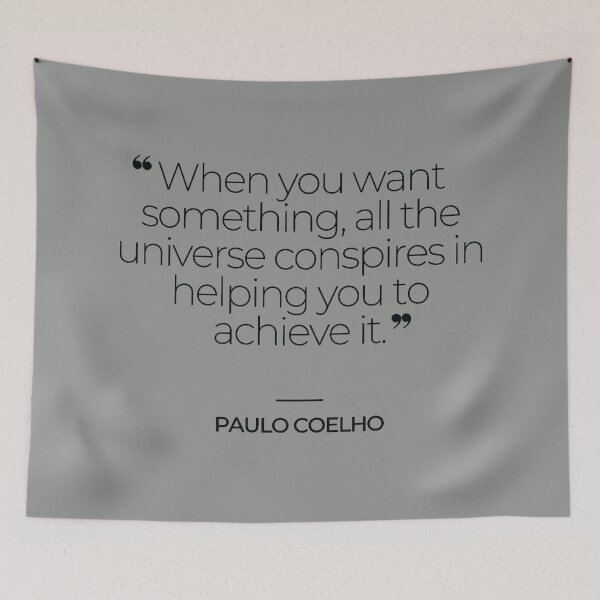 Item preview, Paulo Coelho Inspirational Quotes designed and sold by TonsPOD.