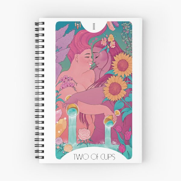Item preview, two of cups (fat folks tarot) designed and sold by andiescottart.