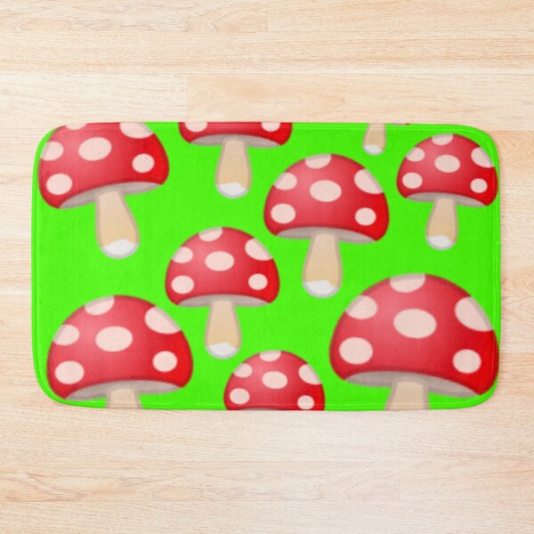 Item preview, Red Green Mushroom Pattern designed and sold by ZubiyaArt.