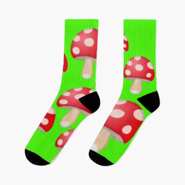 Item preview, Red Green Mushroom Pattern designed and sold by ZubiyaArt.