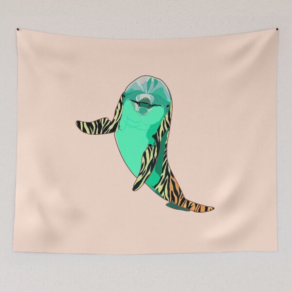 Item preview, Neon Zebra Dolphin designed and sold by ViewerEqualsPhoton.