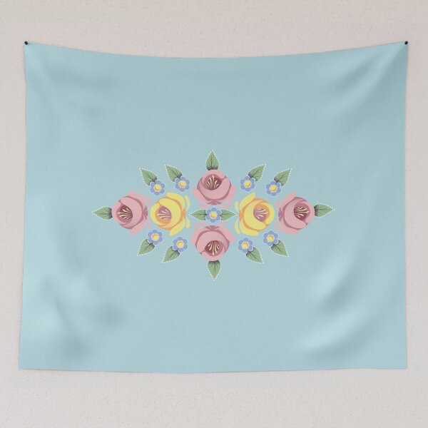 Item preview, Roses In Pastel Colours. Inspired by Canal / Narrowboat Roses Art. Horizontal designed and sold by Running-Duck.