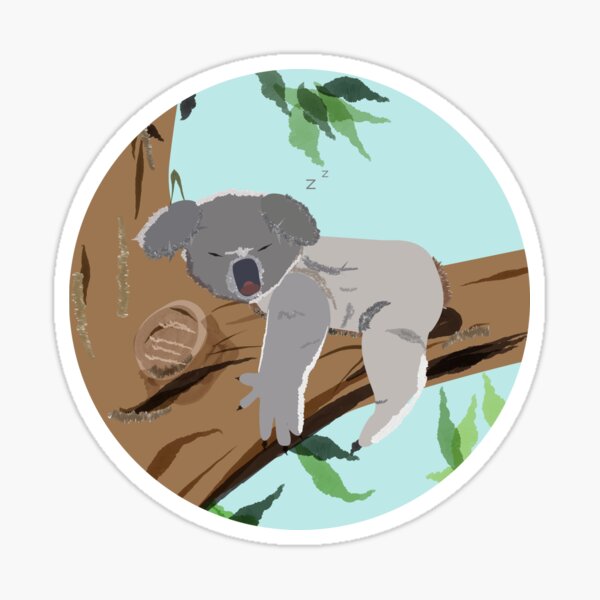 Lazy Koala Stickers for Sale