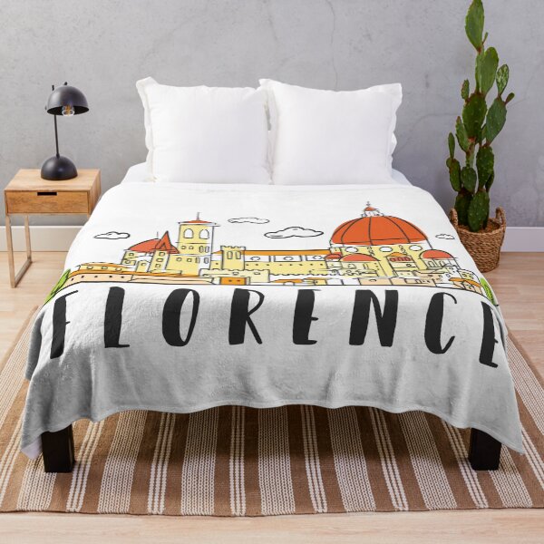 Item preview, Florence Italy Skyline Hand Drawn designed and sold by RajaGraphica.