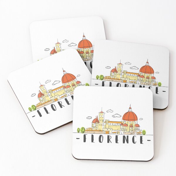 Item preview, Florence Italy Skyline Hand Drawn designed and sold by RajaGraphica.