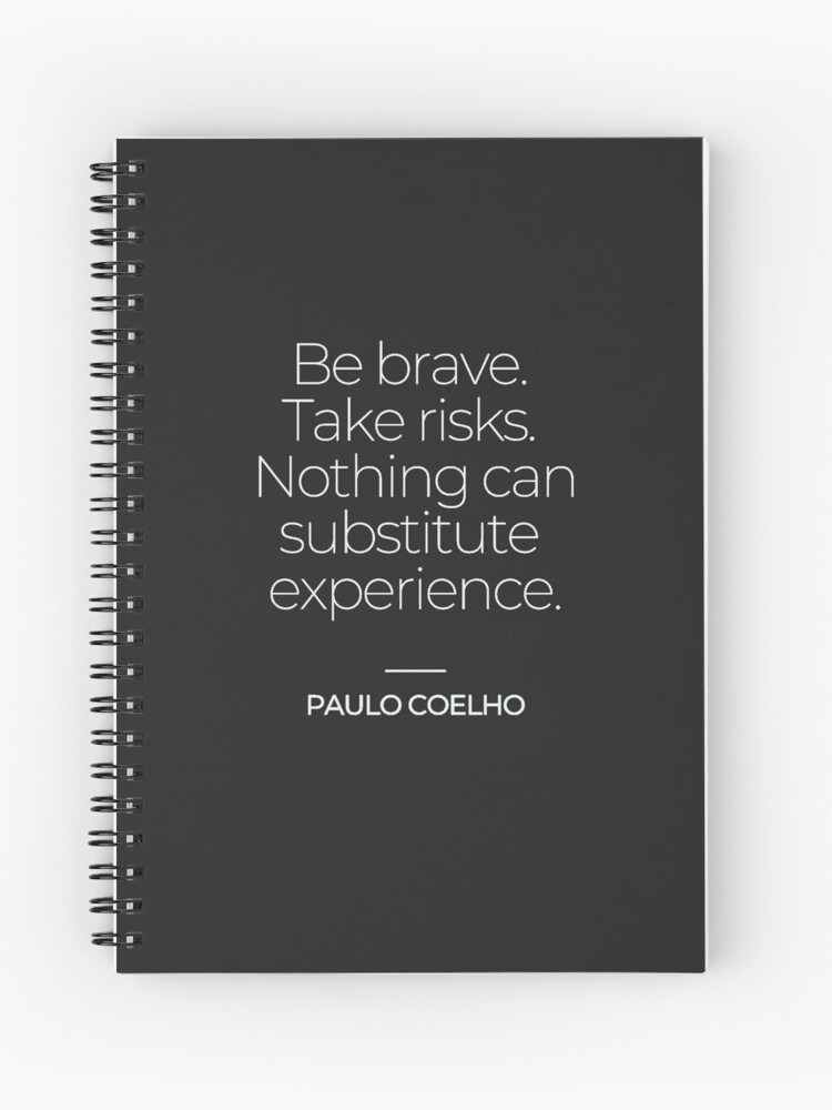 Cuaderno de espiral «Frases de Paulo Coelho» de TonsPOD | Redbubble