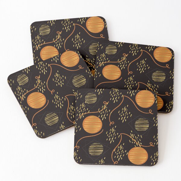 Item preview, Abstract Pattern and golden elements  designed and sold by Vero De.