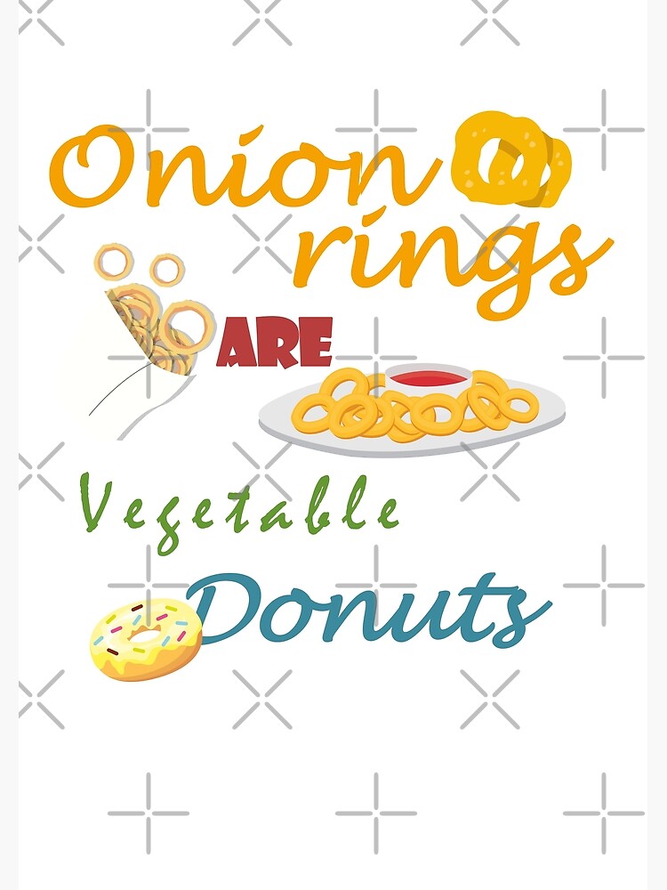 "Funny Onion Rings Illustration" Poster for Sale by Salukeart Redbubble