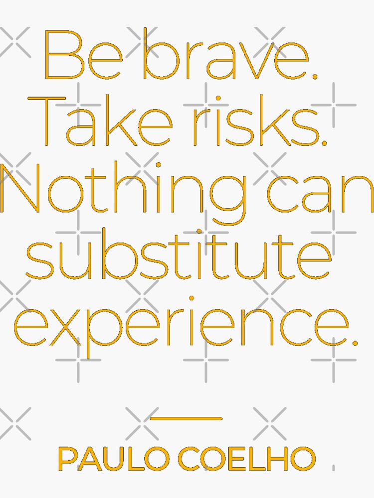 Paulo Coelho Quotes Sticker for Sale by TonsPOD