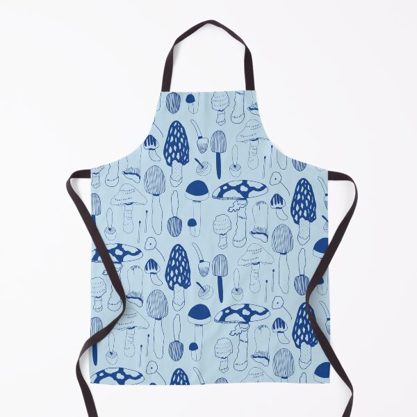Item preview, Assorted Mushrooms - Blue Mushroom Pattern designed and sold by TheRainbowRoom.