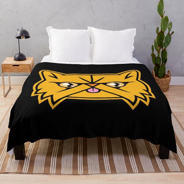 Item preview, Smooshed face Orange Tabby Persian Cat with Tongue sticking out designed and sold by blueveins.