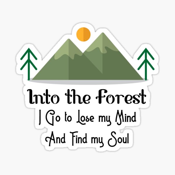 Explore in the Forest Sticker for Sale by jaimemarilyn