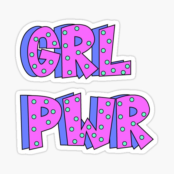 Girl Power Sticker For Sale By Helart Redbubble