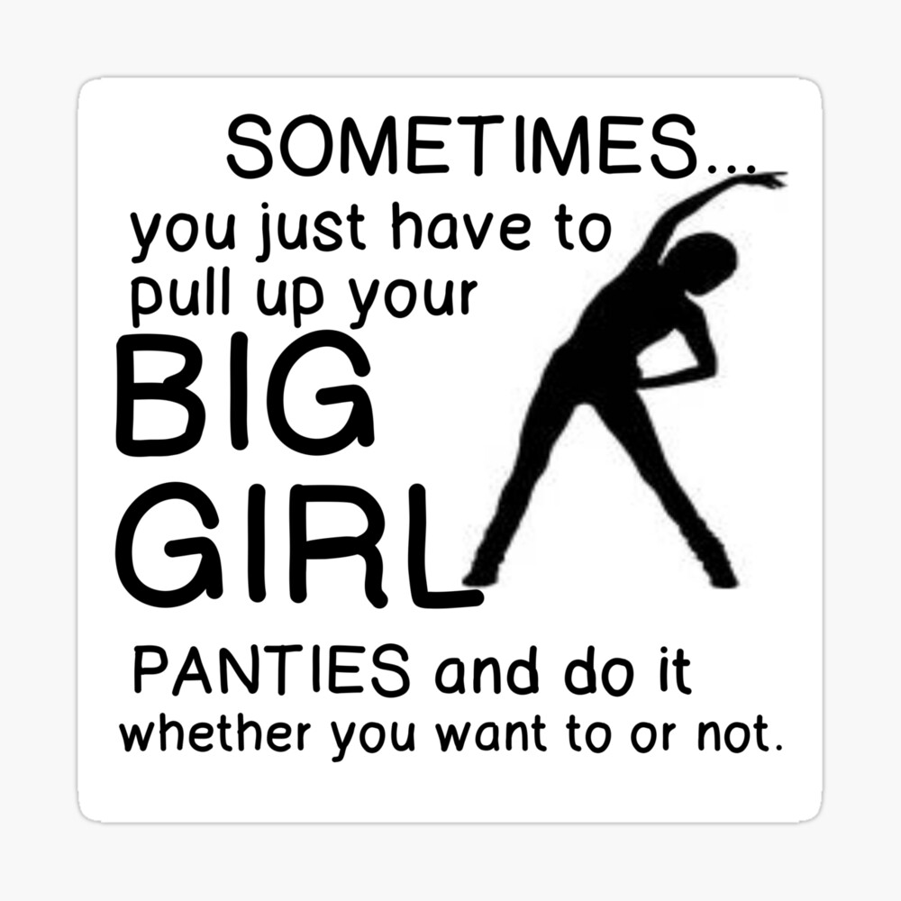 BIG GIRL PANTIES DEAL WITH IT POSTER - 24x36 - ART ADVERTISING New/Rolled!