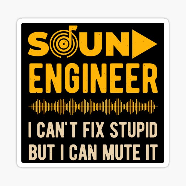 Item preview, Funny Sound Engineer designed and sold by artworkbyrihen.