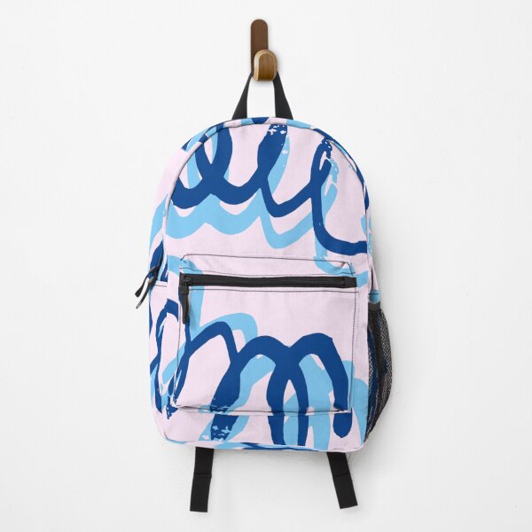 Item preview, Abstract lines : blue and pink designed and sold by wiwiart.