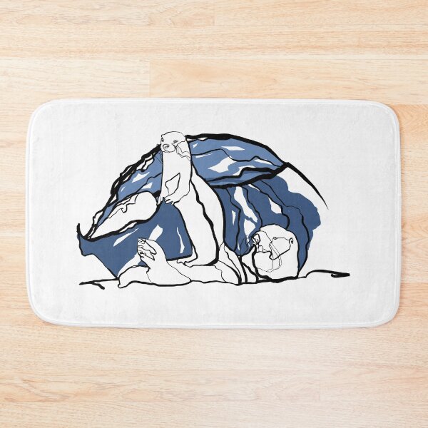 Item preview, Single Line - Surfing Otters designed and sold by MaxencePierrard.