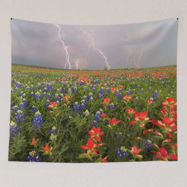 Item preview, Spring Thunderstorm Over a Field of Texas Wildflowers designed and sold by Andy Heatwole.