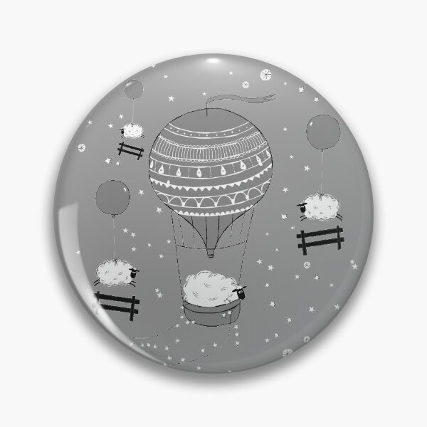 Item preview, Sheep Floating In The Sky With Hot Balloons - By Sheep Well designed and sold by SheepWell.
