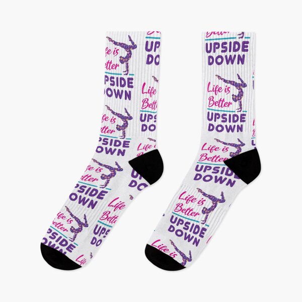 Item preview, Life is Better Upside Down Cute Gymnastics designed and sold by jaygo.