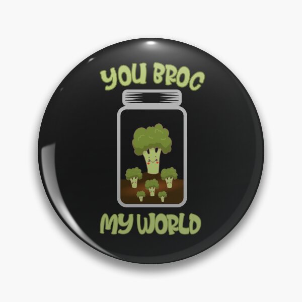 Item preview, Bottle Gardening Broccoli You Broc My World Funny Gardener Pun designed and sold by KatesFunnyArt.