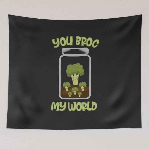 Item preview, Bottle Gardening Broccoli You Broc My World Funny Gardener Pun designed and sold by KatesFunnyArt.