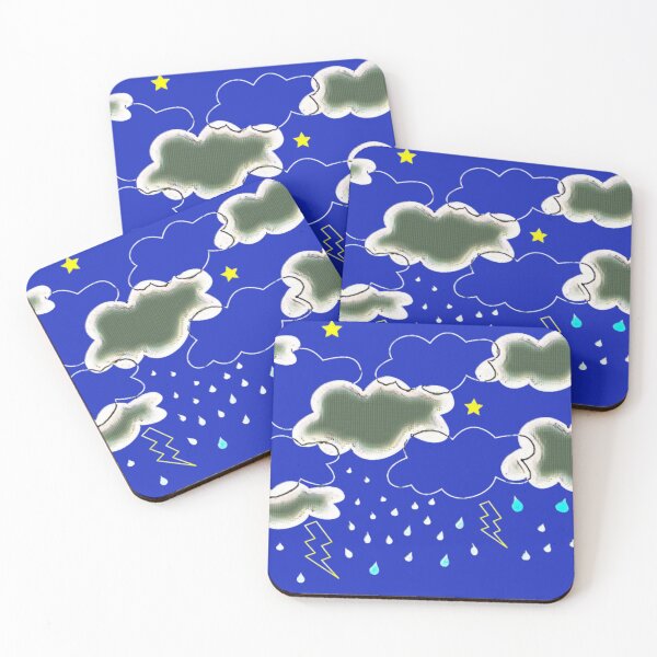 Item preview, storm clouds, lightning and raindrops designed and sold by Stephanie Akerman.