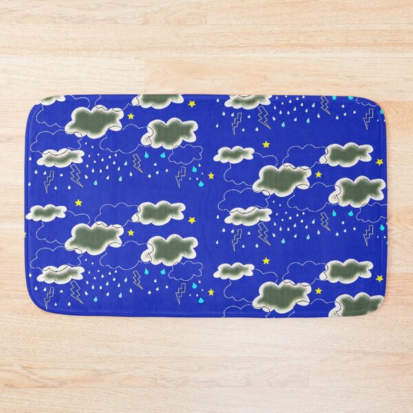 Item preview, storm clouds, lightning and raindrops designed and sold by Stephanie Akerman.