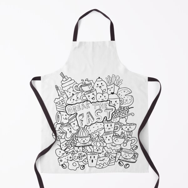 Item preview, Breakfast coffee doodle art designed and sold by Canvasnumber24.